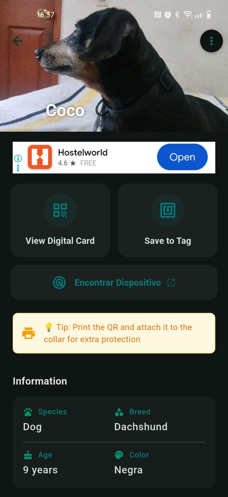 Descarga la app Paw Tag